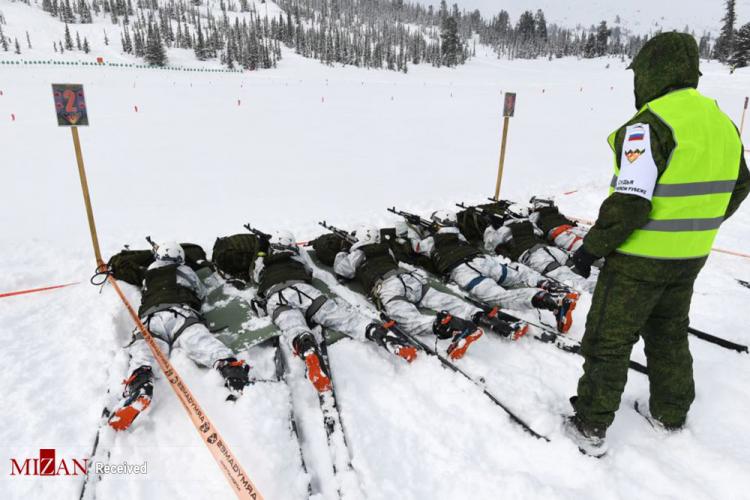 تصاویر مسابقه کوهنوردی اسکی ارتشی روسیه,عکس های مسابقه کوهنوری در روسیه,تصاویر مسابقات کوهنوری در روسیه
