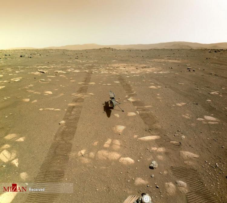 تصاویر فرود بالگرد ناسا در مریخ,عکس های فرود بالگرد ناسا روی مریخ,