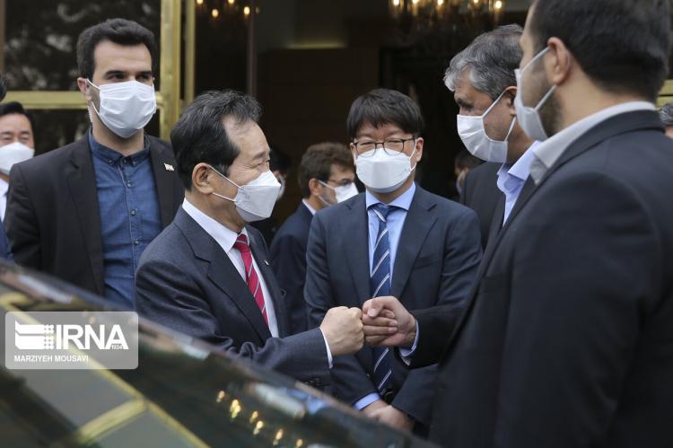 تصاویر ورود نخست وزیر کره جنوبی به تهران,عکس های نخست وزیر کره جنوبی در ایران,تصاویر استقبال از نخست وزیر کره جنوبی در ایران