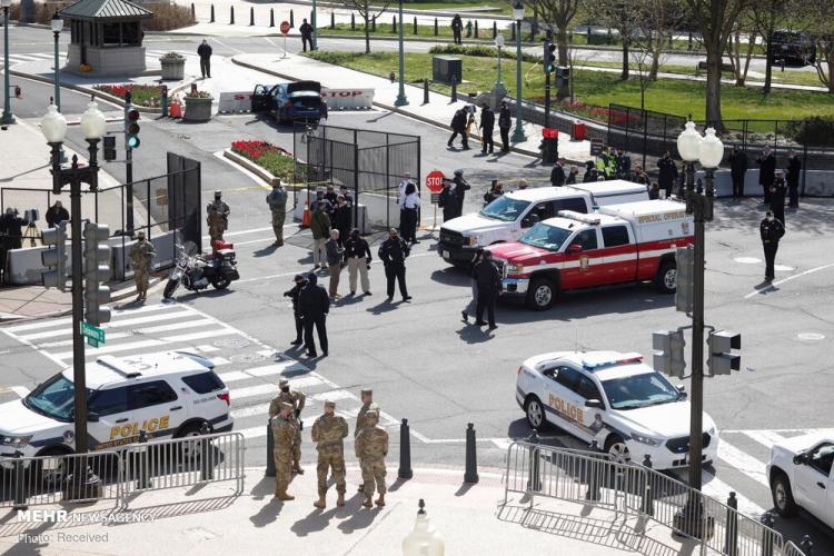 تصاویر حمله با خودرو به ساختمان کنگره آمریکا,عکس های حمله به کنگره آمریکا,تصاویر حمله با خودرو به کنگره آمریکا