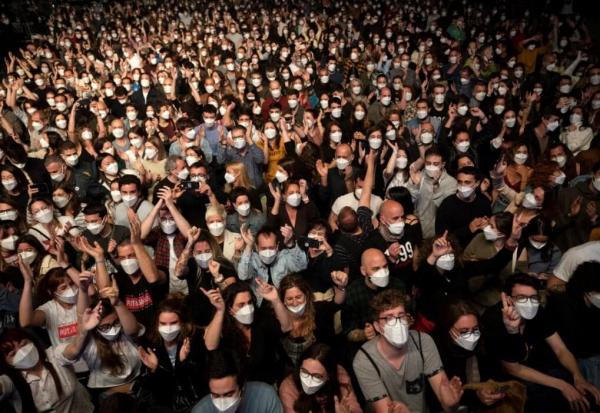 کنسرت آنلاین در اسپانیا, استفاده از ماسک ایمن