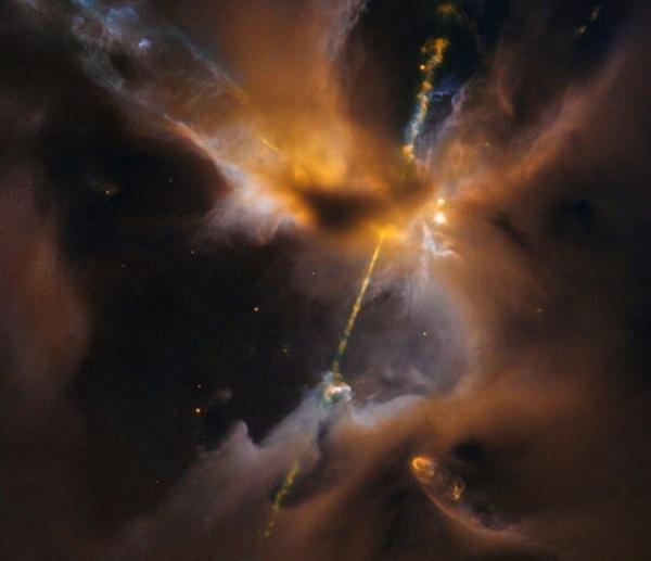 شمشیر نوری در دل کهکشان ,تلسکوپ فضایی هابل