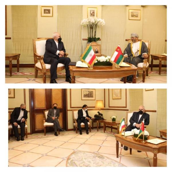 دیدار ظریف با وزیر خارجه عمان,ظریف در عمان