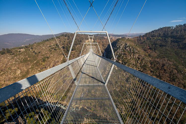 تصاویر افتتاح طولانی‌ترین پل معلق جهان در پرتغال,عکس های طولانی‌ترین پل معلق جهان,تصاویر پل طولانی در پرتغال