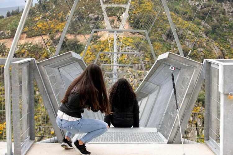 تصاویر افتتاح طولانی‌ترین پل معلق جهان در پرتغال,عکس های طولانی‌ترین پل معلق جهان,تصاویر پل طولانی در پرتغال