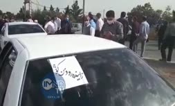 فیلم | تجمع کشاورزان اصفهان برای حق آبه زاینده‌رود و حرکت به سمت چادگان