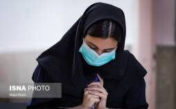 تصاویر برگزاری حضوری آزمون نهایی دانش‌آموزان در تهران,عکس های امتحانات نهایی در تهران,تصاویر امتحانات در تهران