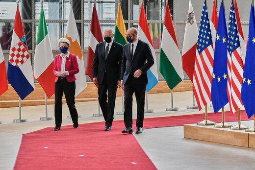 سران اتحادیه اروپا و رئیس جمهوری آمریکا سران اتحادیه اروپا و رئیس جمهوری آمریکا,اروپا