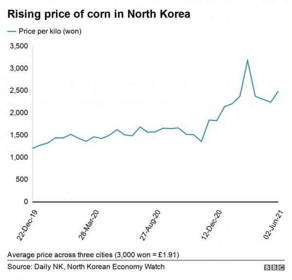 وضعیت قحطی و بی غذایی شدید در کره شمالی,اقتصاد کره شمالی