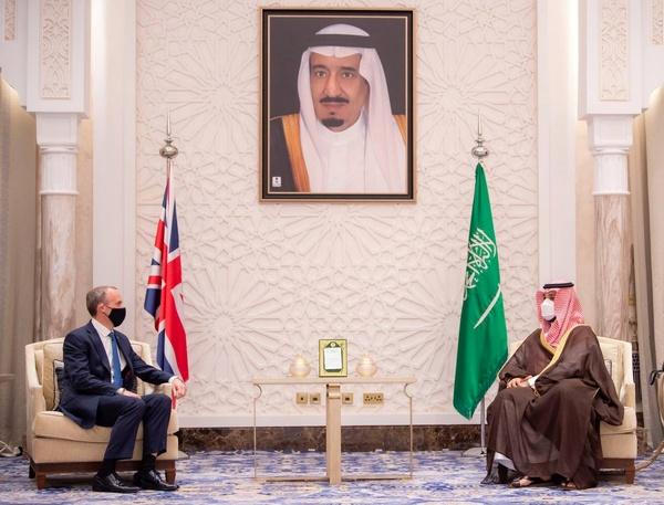وزارت خارجه بریتانیا, دیدار  «دومنیک راب» وزیر خارجه این کشور با «محمد بن‌سلمان» ولیعهد عربستان