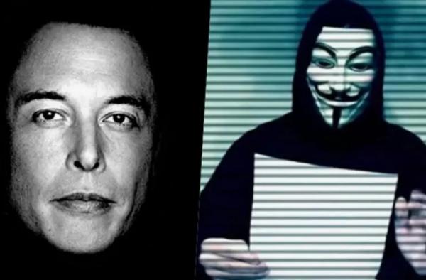 ایلان ماسک,تهدید ایلان ماسک توسط گروه Anonymous