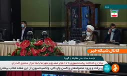 فیلم | روحانی: خیلی خوشحال شدم که مقام آمریکایی رسما اعلام کرد از امروز ما تحریم ماسک و واکسن را بر می‌داریم.