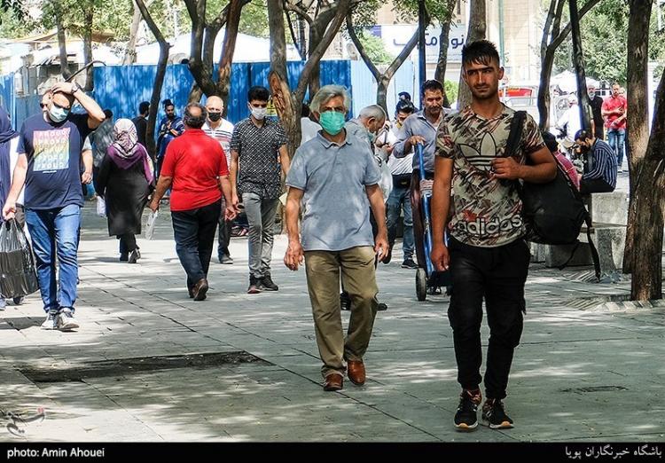 تصاویر پیک پنجم کرونا در تهران,عکس های وضعیت مردم در شرایط کرونا,تصاویر وضعیت شهر تهران در پیک پنجم کرونا