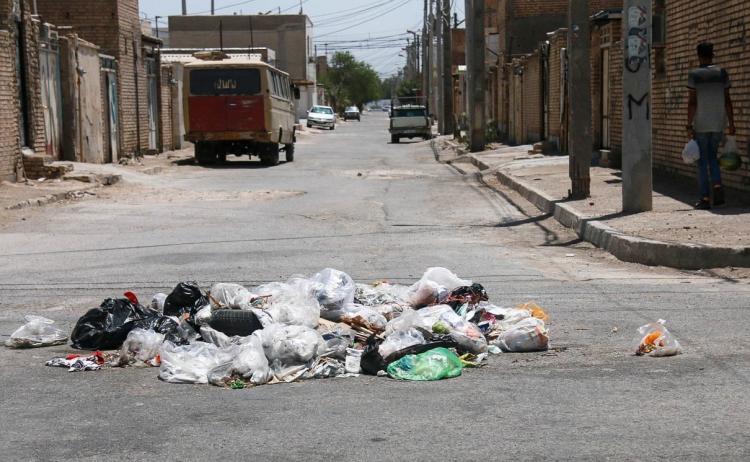 تصاویر خرمشهر در اسارت زباله‌ها,عکس های زیباله ها در خرمشهر,تصاویری ازانباشته شدن زباله ها در خرمشهر