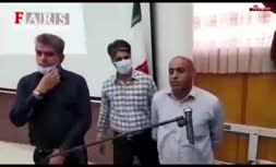 فیلم/ درگیری مدیرعامل سدکرخه با فعال محیط زیست