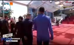 فیلم/ اصغر فرهادی و عوامل فیلم قهرمان در جشنواره کن 2021؛ پخش آوای محمدرضا شجریان در مراسم