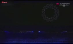 فیلم/ نمایش ویژه و تماشایی ۱۸۰۰ پهپاد در افتتاحیه المپیک؛ تصویر کره زمین در آسمان توکیو