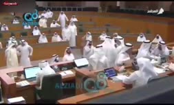 فیلم/ درگیری نمایندگان مجلس کویت