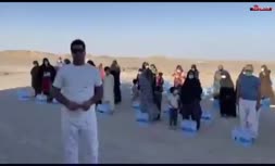 فیلم/ استفاده ابزاری از مردم در قبال دریافت آب معدنی!