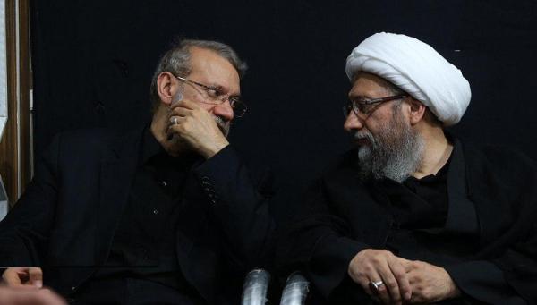علی لاریجانی و صاق آملی لاریجانی,عدم حضور لاریجانی ها در مراسم تحلیف رئیسی