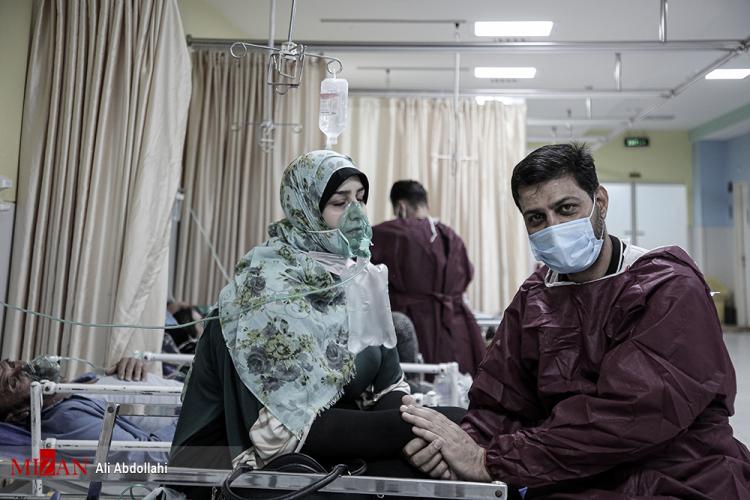 تصاویر کابوس دلتا در بیمارستان‌های مشهد,عکس های وضعیت کرونا در مشهد,تصاویری از شیوع کرونا در مشهد