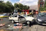 تصادفات در ایران,مرگ دلخراش راننده پراید حامل گوشت