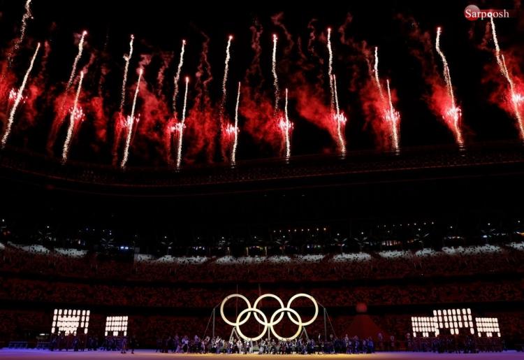 تصاویر مراسم افتتاحیه المپیک 2020,عکس های مراسم افتتاحیه المپیک توکیو,تصاویر کاروان ایران در المپیک توکیو