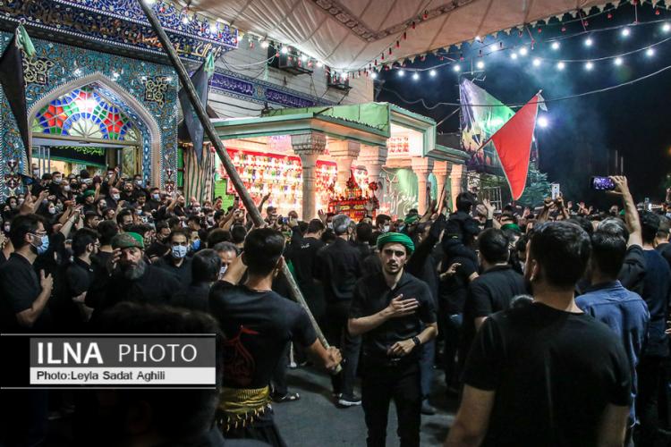 تصاویر شب تاسوعای حسینی در محله عراقی های تهران,عکس های مراسم تاسوعا در تهران,تصاویر تاسوعای حسینی در تهران