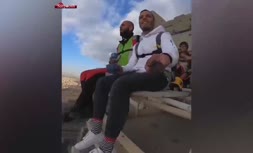 ویدیویی از ارشا اقدسی در کنار محمد بزرگی چترباز معروف ایران