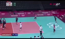 فیلم/ دفاع تماشایی تیم ملی والیبال ایران در ست سوم مقابل لهستان (المپیک 2020)