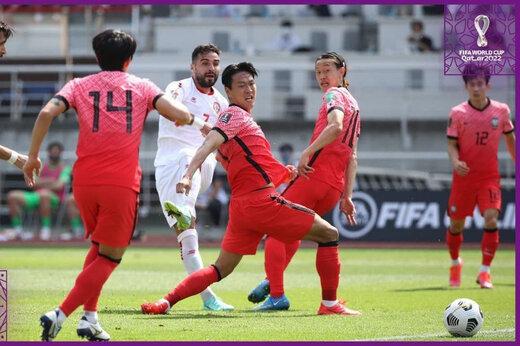 دیدار تیم ملی کره جنوبی و لبنان,انتخابی جام جهانی قطر