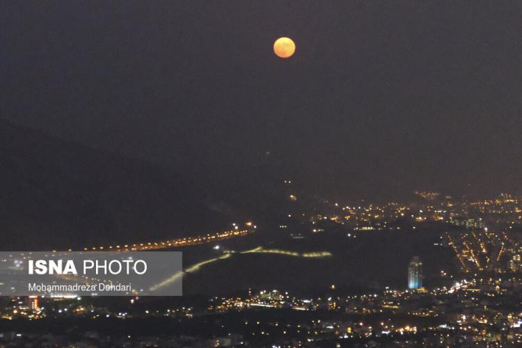 تصاویر پدیده ماه آبی در شیراز,عکس های پدیده ماه آبی در شیراز,تصاویر ماه آبی در شیراز