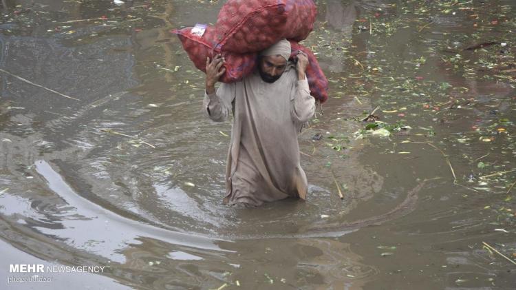 تصاویر باران و سیل در پاکستان,عکس های سیل در پاکستان,تصاویر خسارت سیل در پاکستان