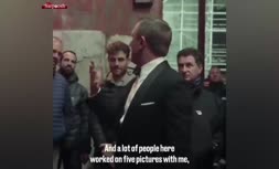 فیلم/ احساساتی شدن دنیل کریگ هنگام وداع با جیمز باند