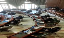 فیلم | سینه زنی در شورای شهر تهران در وقت اداری!