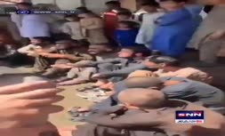 فیلم | رفتار عجیب طالبان با معتادان در سطح شهر