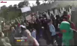 فیلم/ تیراندازی طالبان به معترضان افغان در هرات