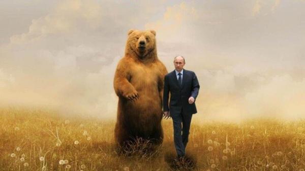 عکس پوتین و خرس,پوتین در کنار خرس
