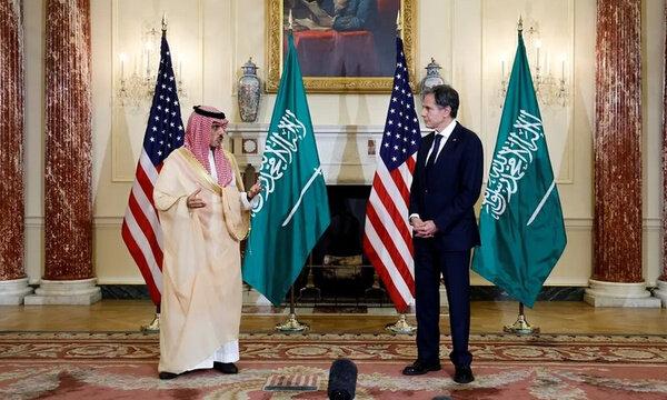 آنتونی بلینکن,دیدار وزیر خارجه آمریکا و عربستان