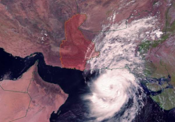 طوفان شاهین,طوفان در سیستان وبلوچستان