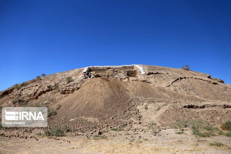 عکس تپه ریوی,تصاویر تپه ریوی خراسان شمالی,عکس های باستان شناسی تپه ریوی
