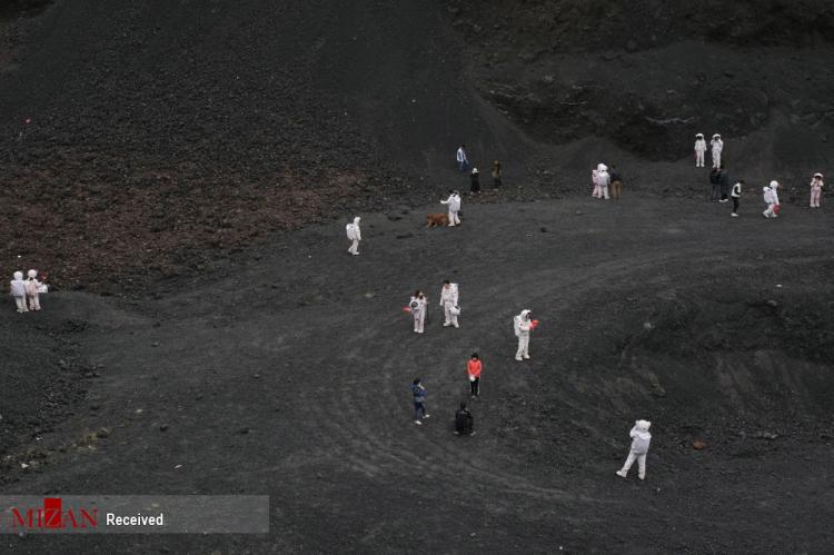 تصاویر فضانوردان در نزدیکی آتشفشان اولان هاد در چین,عکس های تماشای آتشفشان Ulan Had توسط فضانوردان