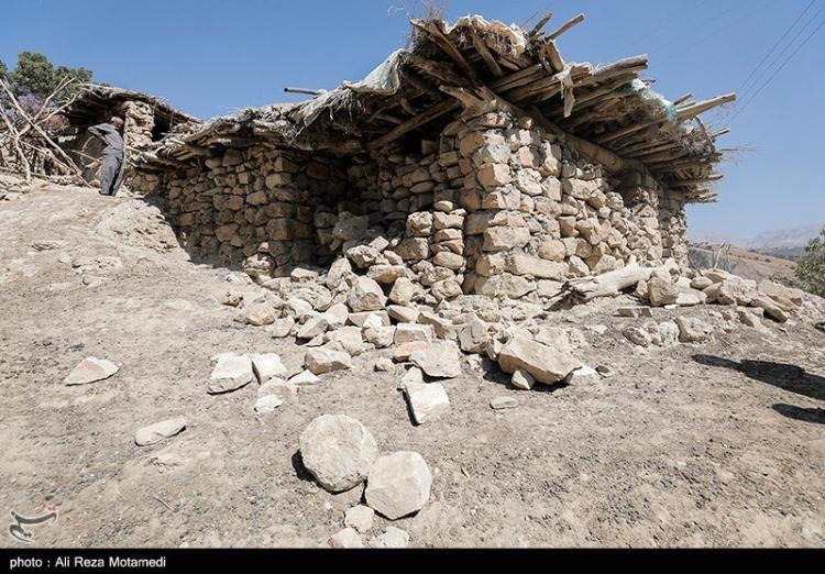 تصاویر خسارات زلزله در منطقه بازفت شهرستان کوهرنگ,عکس های زلزله در بافت,تصاویر زلزله در چهارمحال و بختیاری