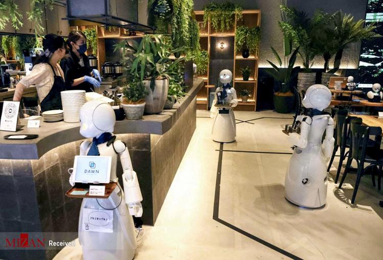 تصاویر کافه ربات در ژاپن,عکس هایی از کافه ربات در ژاپن,تصاویر کافه ربات در ژاپن