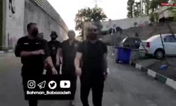 فیلم/ لحظه آزادی «حمید صفت» از زندان اوین