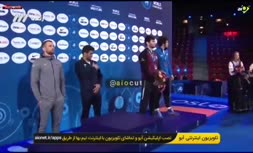 فیلم/ مراسم اهدای مدال طلا به حسن یزدانی و امیرحسین زارع (جام جهانی کشتی آزاد 2021)