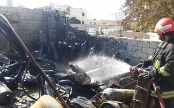 انفجار کارگاه شارژ سیلندر گاز در شيراز/ سوختگی 3 کارگر انفجار کارگاه شارژ سیلندر گاز در شيراز,حوادث شیراز