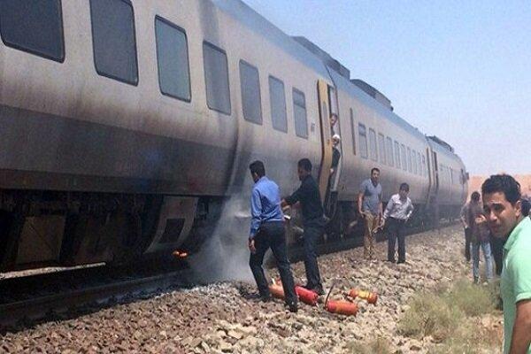 قطار یزد ـ نایین,آتش سوزی قطار یزد ـ نایین