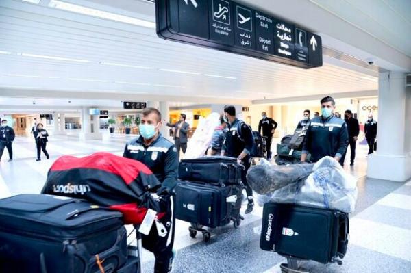 چمدان‌های تیم ملی,چمدان بازیکنان تیم ملی در لبنان