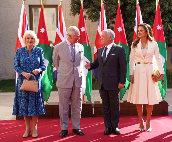 اولین سفر رسمی خارجی ولیعهد بریتانیا,شاهزاده چارلز و همسرش در اردن